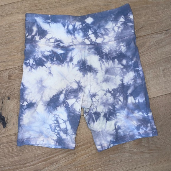 Cute white and purple tie dye biker shorts size small - Picture 1 of 1